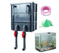 Générique Aquarium Filter Box - Long-Lasting Multifunctional Filtration Supplies | Aquarium Filtration Circulation System for Freshwater Saltwater Home Indoor Bedroom Living Room Office Dorm