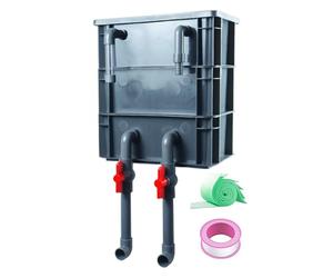 Générique Aquarium Filter Box - Long-Lasting Multifunctional Supplies | High- Synthetic Polymer with Modular Multi-Stage Media Compartments & Quiet Flow Technology for Home and Offices
