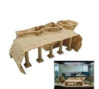 Générique Aquarium Hiding Cave | Underground Tunnel Fish Tank Shelter | Aquarium Underwater Cave | for Fish Tank Home Apartment Farmhouse Patio Garden Backyard Balcony