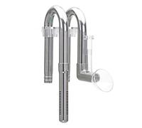 Générique Aquarium Lily Pipe - Aquariums Inflow Outflow Pipes Set Stainless Steel | Fish Tank Inlet Outlet Pipe Kit | Adjustable Water Tube Fittings with Oil Skimmer Protein Film Remover