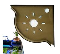 Générique Aquarium Plant Holder - 6in Triangle Fish Tank Corner Shelf | Acrylic Storage Stand with Strong Suction Cups Waterproof Durable Organizer for Tweezers Scrapers Tools Reef Tank