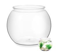 Générique Aquarium Réservoir Chic Multifonction en Plastique Transparent Design Élégant pour Betta en Pet, Décoration de Bureau et Maison pour Plantes et Poissons