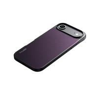 Générique Aramid Carbon Fiber Phone Case,TPU+ Aramid Fiber,Support Wireless Charging,Magnetic All-Inclusive Protective Anti-Fall Case (17 Air,Purple)