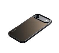 Générique Aramid Carbon Fiber Phone Case,TPU+ Aramid Fiber,Support Wireless Charging,Magnetic All-Inclusive Protective Anti-Fall Case (17 Air,Brown)