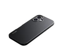 Générique Aramid Carbon Fiber Phone Case,TPU+ Aramid Fiber,Support Wireless Charging,Magnetic All-Inclusive Protective Anti-Fall Case (17,Black)