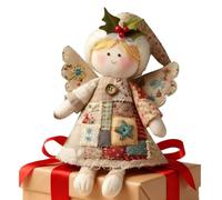Générique Arbre De Noel Ange Peluche s, 15cm, Ensemble De s Ange, Artisanat en Tissu Vintage pour Débutants, Projet De Coutures De Vacances, Jolie Décoration De Maison De Vacances