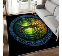 Générique Arbre de Vie 120 x 170 cm Moderne Tapis de Salon, Doux Mystérieux Forêt Arbres Imprimé Tapis - Moquette Antidérapant pour Salle à Manger Chambre Couloir Bureau Salle de Jeu