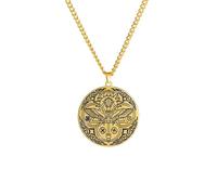 Générique Archange vintage Raphaël Ailes d’Archange Raphaël Pendentif rond Collier Totem Sceptre exquis Amulette de guérison Bijoux