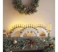 Générique Arche de Bougies de Noël avec 10 Bougies LED 3 pcs Blanc Maison & Jardin Décorations Décorations de Noël & saisonnières Éclairage de Noël (Poids 2.55KG)