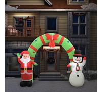 Générique Arche Gonflable avec Père Noël et Bonhomme de Neige LED 223 cm,Maison & Jardin,Décorations,Décorations de Noël & saisonnières,Éclairage de Noël,2 KG,289303