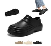 Générique Arcofy Mules Mens New Summer Sandals, Comfort Kitchen Work Shoes, Lightweight & Waterproof Non Slip Chef Clogs (Bluak,32)