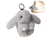 Générique Arctic Rabbit Totem - Durable Alloy Ring, Soft Pastel Polyester for Sensory Comfort Grip, Anti-Fade Embroidery, Premium Miniature Toy with Reinforced Stitching Detail, Versatile Plush Loop