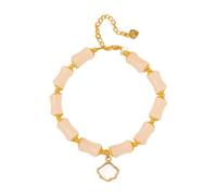 Générique Argent Naturelle Naturelle Bijoux Handmade Beaded Design Showing The Perfect Combination Of And Maman Quartz 2 Acier Élastique Anneaux (White, One Size)