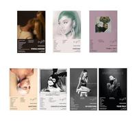 Générique Ariana Grande Lot de 7 affiches sur toile pour décoration de salon, chambre à coucher, sans cadre, 20 x 30 cm