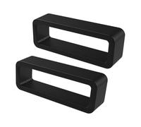 Générique Armbandhalter-Schlaufe - 2-teilig Sicherheitsverschluss Silikon, Smartwatch Armbandschlaufe Organizer-Ring, Stoßfeste Watch Band Keeper Uhrenarmband Ringe | Für 18mm 20mm 22mm 24mm Bänder