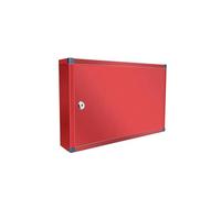 Générique Armoire à clés en Acier Inoxydable, Robuste, avec Serrure et étiquettes, Rangement sécurisé for Voiture, Bureau, Maison, Garage, Location, Entreprise(Red,130 Key Position)