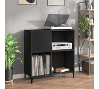 Générique Armoire à disques Noir 84,5x38x89 cm Bois d'ingénierie,Meubles, Armoires & Meubles de Rangement, Noir (Poids 27.3KG)