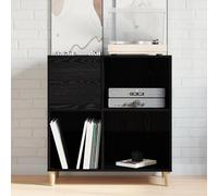 Générique Armoire à disques Noir Chêne 84,5x38x89 cm Bois d'ingénierie,Armoires & Meubles de Rangement,24.4KG-862870
