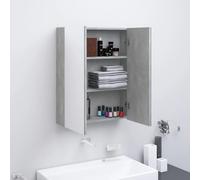 Générique Armoire à Miroir de Salle de Bain 60x15x75 cm MDF Gris béton,Meubles,Armoires & Meubles de Rangement,Meubles-lavabos,Meubles-lavabos de Salle de Bains,Gris,19.9 KG,331528