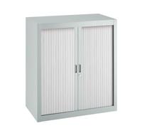Générique Armoire à Rideaux démontables Economique 100 x 90 cm Corps Gris Clair (Gris Clair)