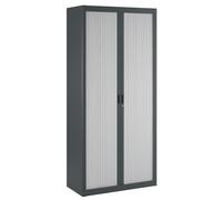 Générique Armoire à Rideaux démontables Economique 195 x 90 cm Corps Anthracite (Gris Clair)