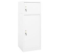 Générique Armoire à selles Blanc 53x53x140 cm Acier,Équipements Sportifs,Loisirs de Plein air,Équitation,Accessoires de harnachement pour Chevaux,Accessoires de selles,Porte-selles-339599