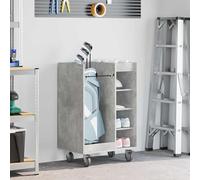 Générique Armoire de Golf avec Roue Uni Gris béton 65 x 45 x 98 cm,Équipements Sportifs,Loisirs de Plein air,Golf,Accessoires pour Sacs de Golf,Gris,24.57 KG,899450