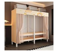 Générique Armoire De Rangement en Tissu, Garde-Robe Penderies, Portable avec Barre De Suspension, Porte-vêtements Pliable, Armoire Chambre Dressing, Penderie avec Housse(Orange,110cm/43.3inch)