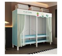 Générique Armoire De Rangement en Tissu, Garde-Robe Penderies, Portable avec Barre De Suspension, Porte-vêtements Pliable, Armoire Chambre Dressing, Penderie avec Housse(Green,170cm/66.9inch)