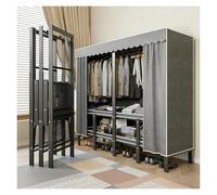 Générique Armoire De Rangement en Tissu, Garde-Robe Pliable, Penderie avec Housse, Armoires Portable avec Barre De Suspension, Penderies Repliables pour Chambre(A,90cm/35.4in)