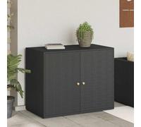 Générique Armoire de Rangement Jardin Noir 100x55,5x80 cm Résine tressée,Meubles,Armoires & Meubles de Rangement,Casiers & armoires de Rangement,Noir,11.4KG,319868