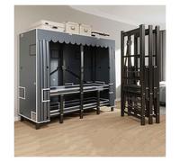 Générique Armoire De Rangement, Penderie Portable avec Barre De Suspension, Porte-vêtements Pliable, Armoires Tissus Rangement Vetement, pour Dortoirs Et Appartements(Blue,190cm/74.8inch)