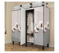 Générique Armoire De Rangement, Porte-vêtements Pliable, Armoires Chambre en Tissu, Armoire Penderie Portable Multi-Rangement, Étages Cases, pour Chambre, Vestiaire(G,180cm/70.9inch)