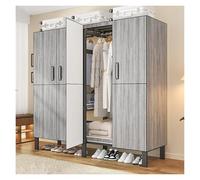 Générique Armoire De Rangement, Porte-vêtements Pliable, Armoires Chambre en Tissu, Armoire Penderie Portable Multi-Rangement, Étages Cases, pour Chambre, Vestiaire(B,180cm/70.9inch)
