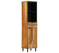 Générique Armoire de Salle de Bain 38x33x160 cm en Bois d'acacia Massif,Meubles-lavabos de Salle de Bains,26.9KG-4017778