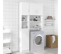 Générique Armoire de Salle de Bain Blanc 32x25,5x190 cm Bois d'ingénierie,Meubles,Ensembles de Meubles,Ensembles de mobilier pour salles de Bains,Blanc,23 KG,802876