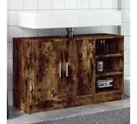 Générique Armoire d'évier chêne fumé 90x29x55 cm Bois d'ingénierie,848126