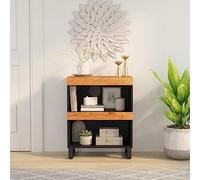 Générique Armoire latérale 60x33x75 cm Bois Massif d'acacia,Tables,Tables de chevet-352886