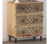 Générique Armoire latérale 60x33x75 cm Bois Massif de manguier,Meubles,Armoires & Meubles de Rangement,Buffets & bahuts,Brun,22 KG,358215