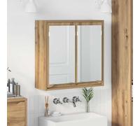 Générique Armoire Miroir de Salle de Bain Chêne Artisanal 60 x 20 x 60 cm,Meubles,Armoires & Meubles de Rangement,Meubles-lavabos,Meubles-lavabos de Salle de Bains,Marron,15.43 KG,888786