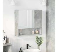 Générique Armoire Miroir Gris béton 59 x 17 x 55 cm Bois d'ingénierie,Meubles,Armoires & Meubles de Rangement,Meubles-lavabos,Meubles-lavabos de Salle de Bains,Gris,12.9 KG,883367