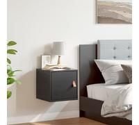 Générique Armoire Murale Noir 31,5x30x30 cm Bois de pin Massif,Étagères,Étagères murales & corniches-818363