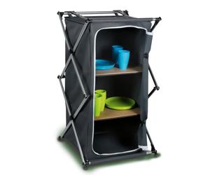 Générique Armoire Pliante 53x49cm haauteur 95cm - 2 étageres Gain de Place