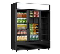 Générique Armoire Réfrigérée à Boissons 3 Portes - 1065L - Canopy Éclairé - Éclairage LED - Température Régulable - Idéale pour Commerces, Bars et Supermarchés