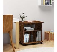 Générique Armoire roulante Chêne fumé 60x45x60 cm Bois d'ingénierie,Armoires & Meubles de Rangement,Casiers & armoires de rangement-826354
