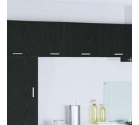 Générique Armoire Suspendue Riga Chêne Noir et Blanc 40 x 31 x 40 cm,Meubles,Armoires & Meubles de Rangement,Meubles de Cuisine,Noir,9.4 KG,884132