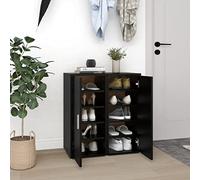 Générique Armoires à Chaussures 2 pcs Noir 32x35x70 cm Aggloméré,Rangements pour armoires à vêtements,Etagères & casiers à chaussures-808957