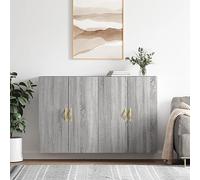 Générique Armoires murales 2 pcs Sonoma Gris 69,5x34x90 cm,Meubles, Armoires & Meubles de Rangement, Buffets & bahuts, Gris (Poids 58.38KG)