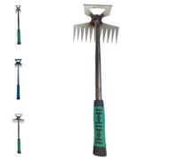 Générique Arracheuse de Mauvaises Herbes, Outil de Désherbage Manuel Léger et Portable, en Acier au Manganèse Durable, Multifonctionnel pour Jardin et Pelouse (6/8/11 Dents)