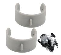 Générique Arrêtoir De Fil pour Moulinet Pêche Silicone - 2 Pièces Bouchon Fixation Protecteur Universel | Manchon Bloque Ligne Élastique Accessoire Modèles | Attache Carnassier Carpe Tresse
